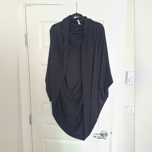 Babaton Black Cocoon Shrug Sweater